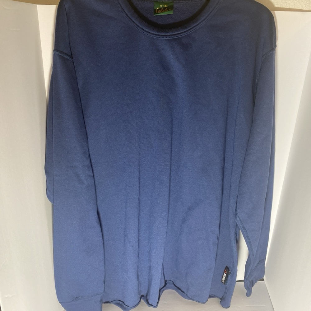 Cabelas Mens XL  Tall Fleece‎ Pullover Polartec Sweatshirt Active Hiking G1